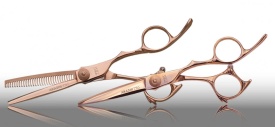 Akashi Super Cut Set 6/60 - Set profesional de foarfeci tuns+filat R60RG+RM60RG