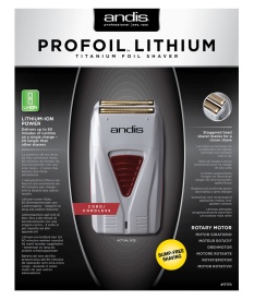 Andis Aparat profesional de ras dublu cu acumulator si cablu ProFoil Titanium TS-1 Shaver
