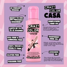 Crazy Color Vopsea semipermanenta 65 Candy Floss 100ml