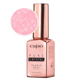 Cupio Rubber Base Pure Crystal - Charm Pink 15ml