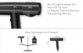 JRL Kit Combo: Uscator profesional de par Forte Pro + accesorii frizerie