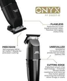 JRL Masina profesionala de contur cu acumulator Onyx Fade Black 2020T-B