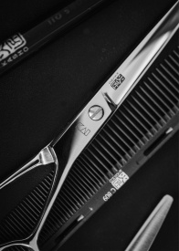 Kasho Foarfeca profesionala de tuns dreapta 5 inci Blue Series KCB-50 S