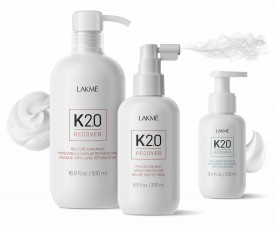 Lakme K2.0 Recover - Masca cu peptida K2.0 si acid hialuronic pentru regenerarea si repararea parului 500ml