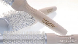 Olivia Garden EcoHair Thermal - Perie ceramica profesionala cu peri din nailon 44mm