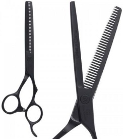 Olivia Garden Foarfeca de filat offset 6 inci 35 dinti SilkCut T6.35 EUR Black