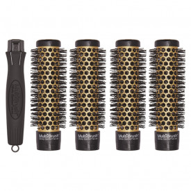 Olivia Garden Multibrush - Kit 4 perii ceramice 26mm cu maner detasabil