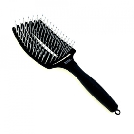 Olivia Garden Perie profesionala curbata cu ventilatie Finger Large Black