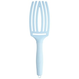Olivia Garden Perie de par cu peri de mistret si nailon Finger Combo Pastel Blue Medium