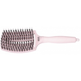 Olivia Garden Perie de par cu peri de mistret+nailon Finger Combo Pastel Pink Large