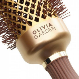 Olivia Garden Perie profesionala de par 55mm Expert Blowout Shine Wavy Bristles Gold&Brown