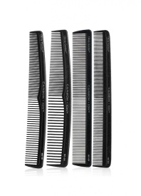Olivia Garden Set 4 piepteni profesionali antistatici din carbon cu tehnologie ionica SC