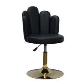 Cupio Scaun de salon cu spatar Glam Petal Black