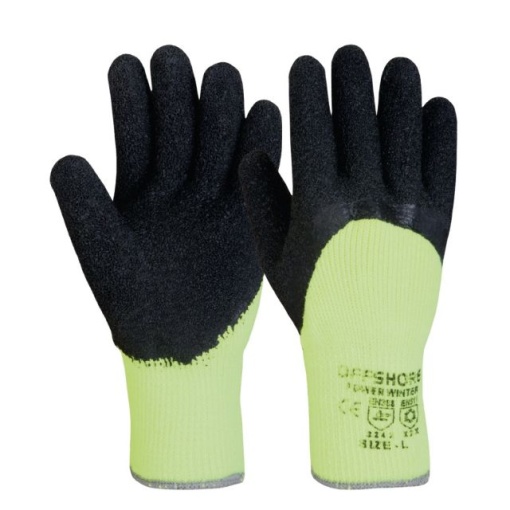 Manusi acril cu aplicatii din latex WINTERGRIP 1615