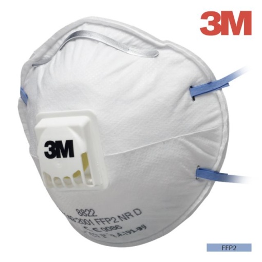 Semimasca simpla cu supapa FFP2 3M 8822