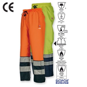 Pantalon ignifug, reflectorizant, impermeabil, GLADSTONE 5729