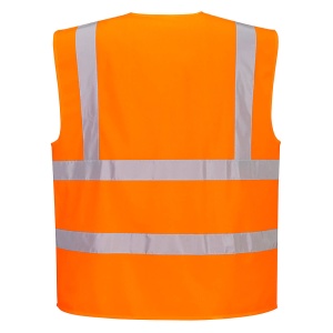Vestă HiVis cu fermoar C375 - Img 2