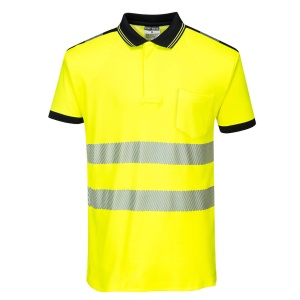 T180 PW3 Tricou Polo Hi-Vis Vision