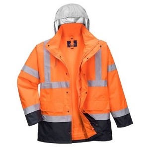 S471 Jachetă contrast trafic Hi-Vis 4-in-1