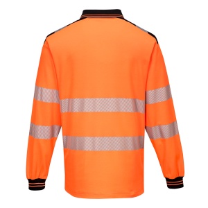 T184 PW3 Hi-Vis Tricou Polo L/S - Img 2