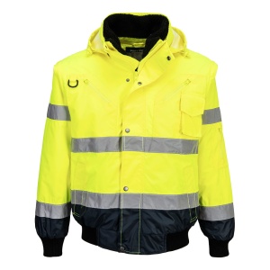 Jachetă contrast Bomber 3 in 1 Hi-Vis C465