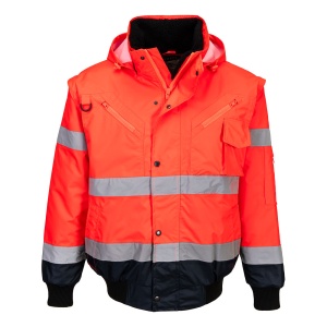 Jachetă contrast Bomber 3 in 1 Hi-Vis C465 - Img 5