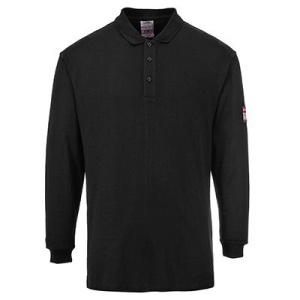 Flame Resistant Anti-Static Long Sleeve Polo Shirt FR10