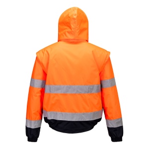 Jachetă 2 in 1 Hi-Vis Contrast Bomber C468 - Img 2
