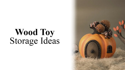 Wood Toy Storage Ideas: Playroom Organizer