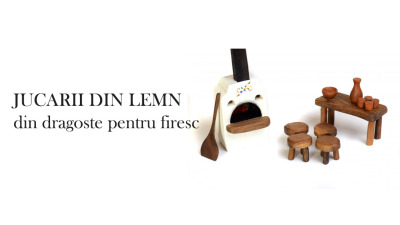 Jucării din lemn BumbuToys: O poveste românească sculptată în lemn