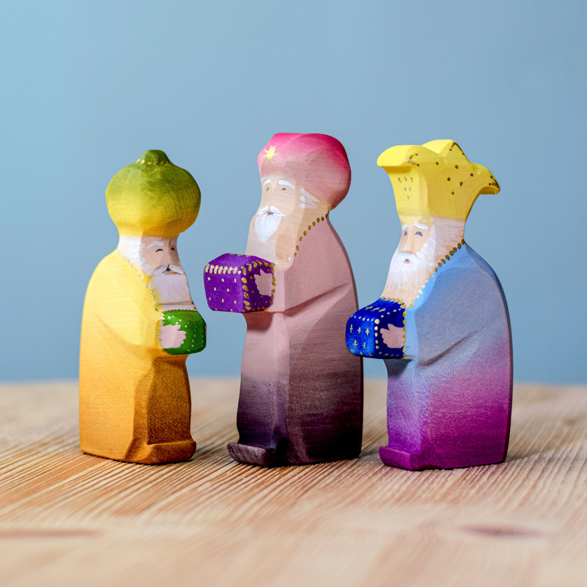 The Three Kings Wooden Toy Set by Bumbu Toys | Handcrafted
