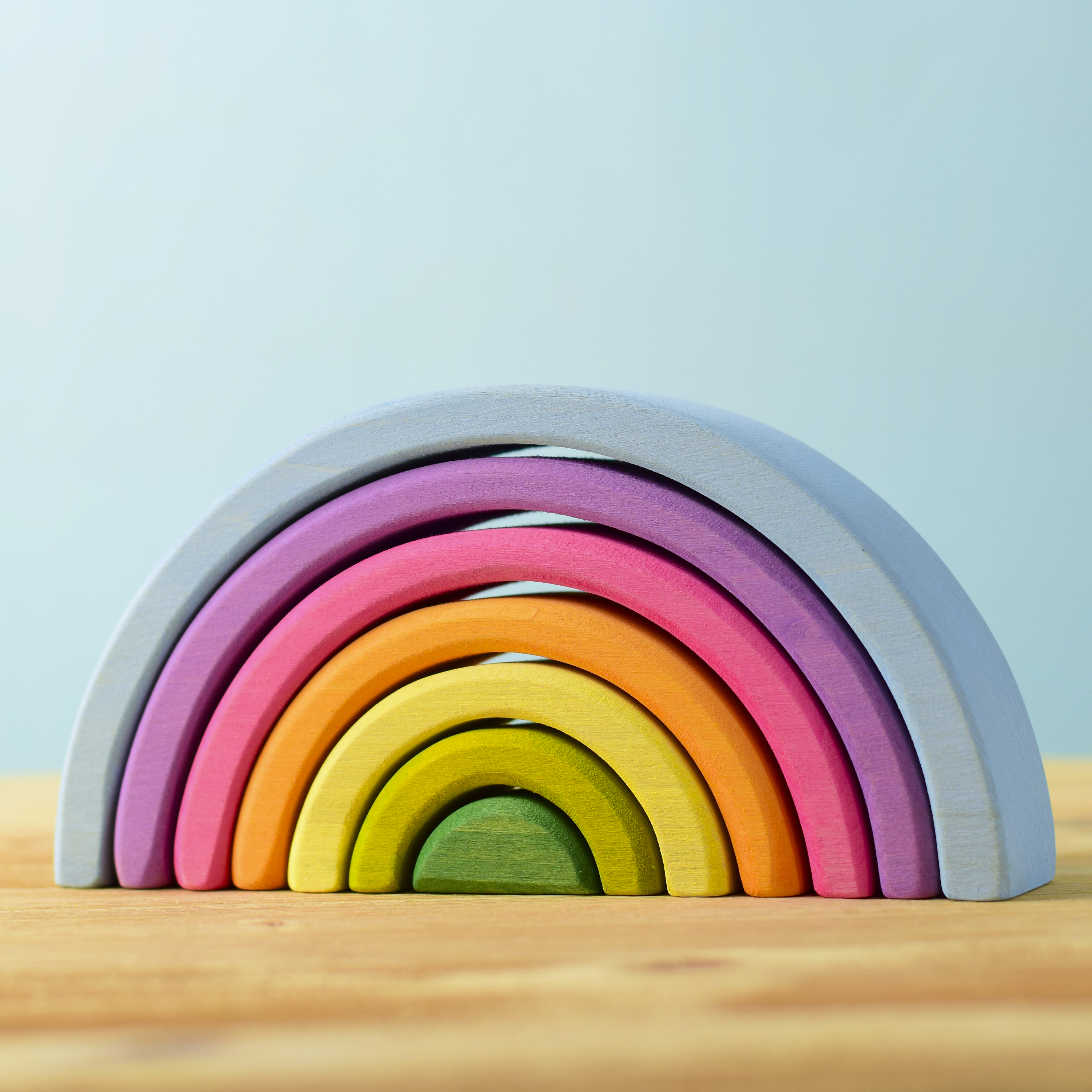 Buy Small Rainbow in Pastels - Eco-Friendly & Handmade | BumbuToys