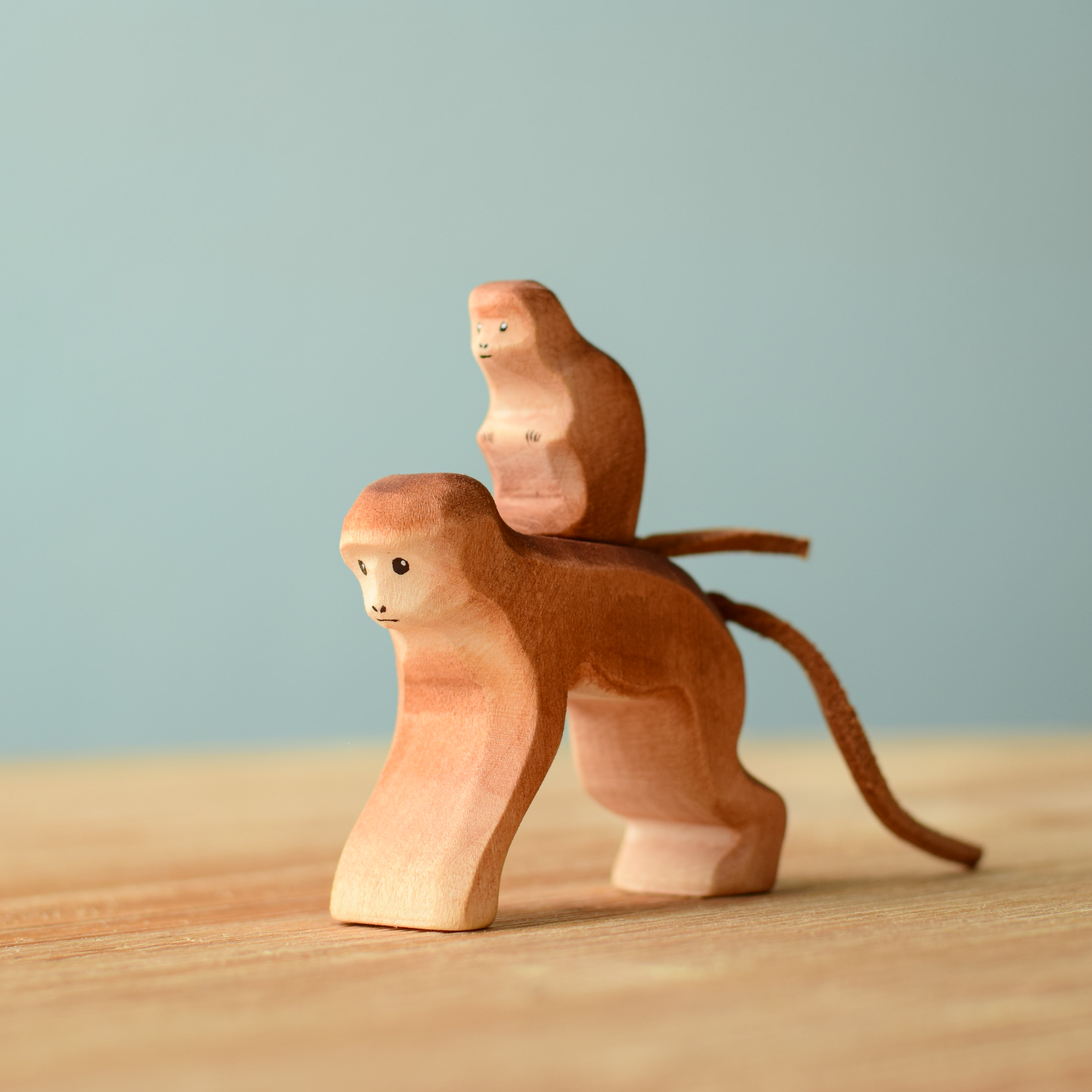 Handmade Monkeys SET - Montessori & Waldorf Wooden Toy | Bumbu Toys