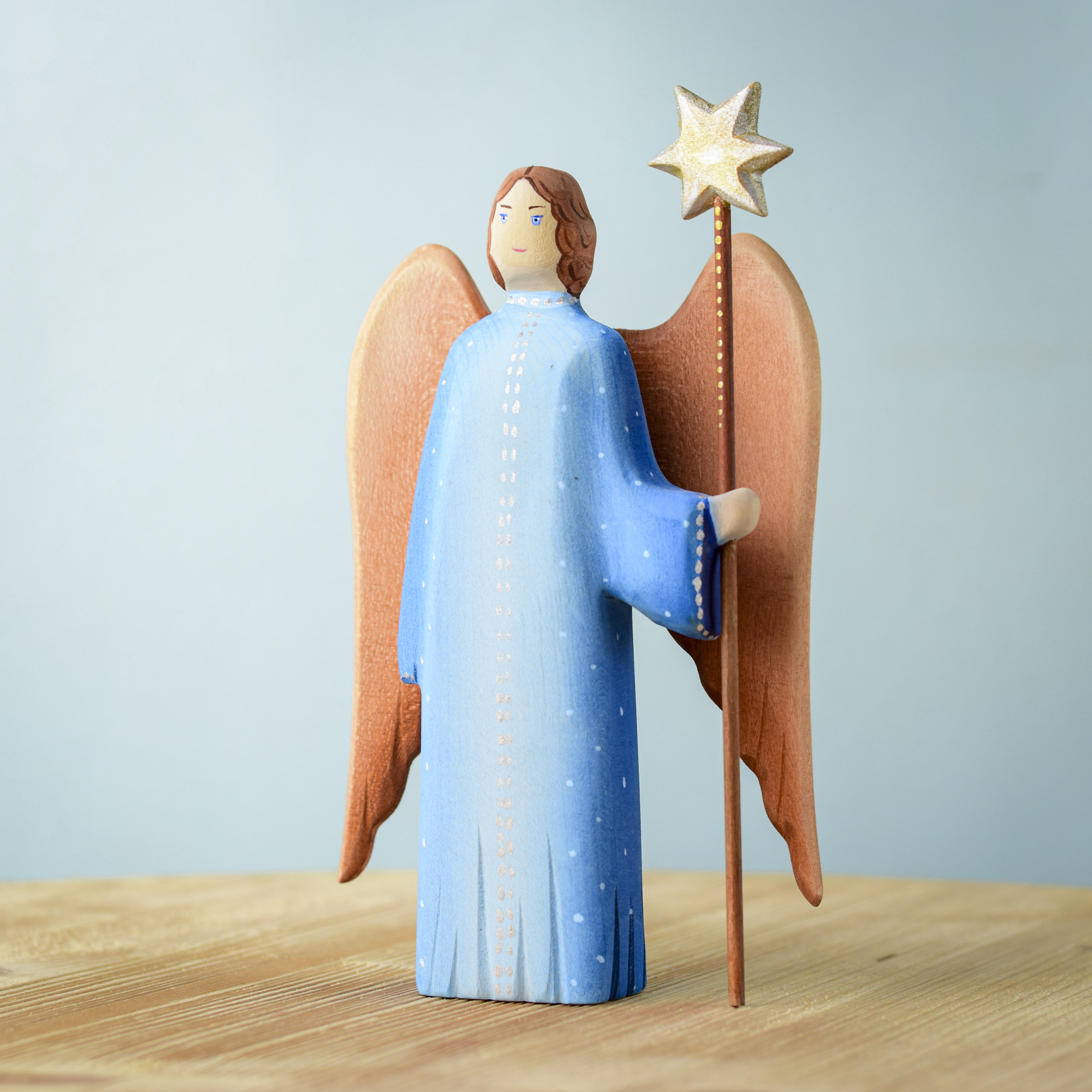 Angel with Shining Star - Eco-Friendly, Montessori Christmas Toy