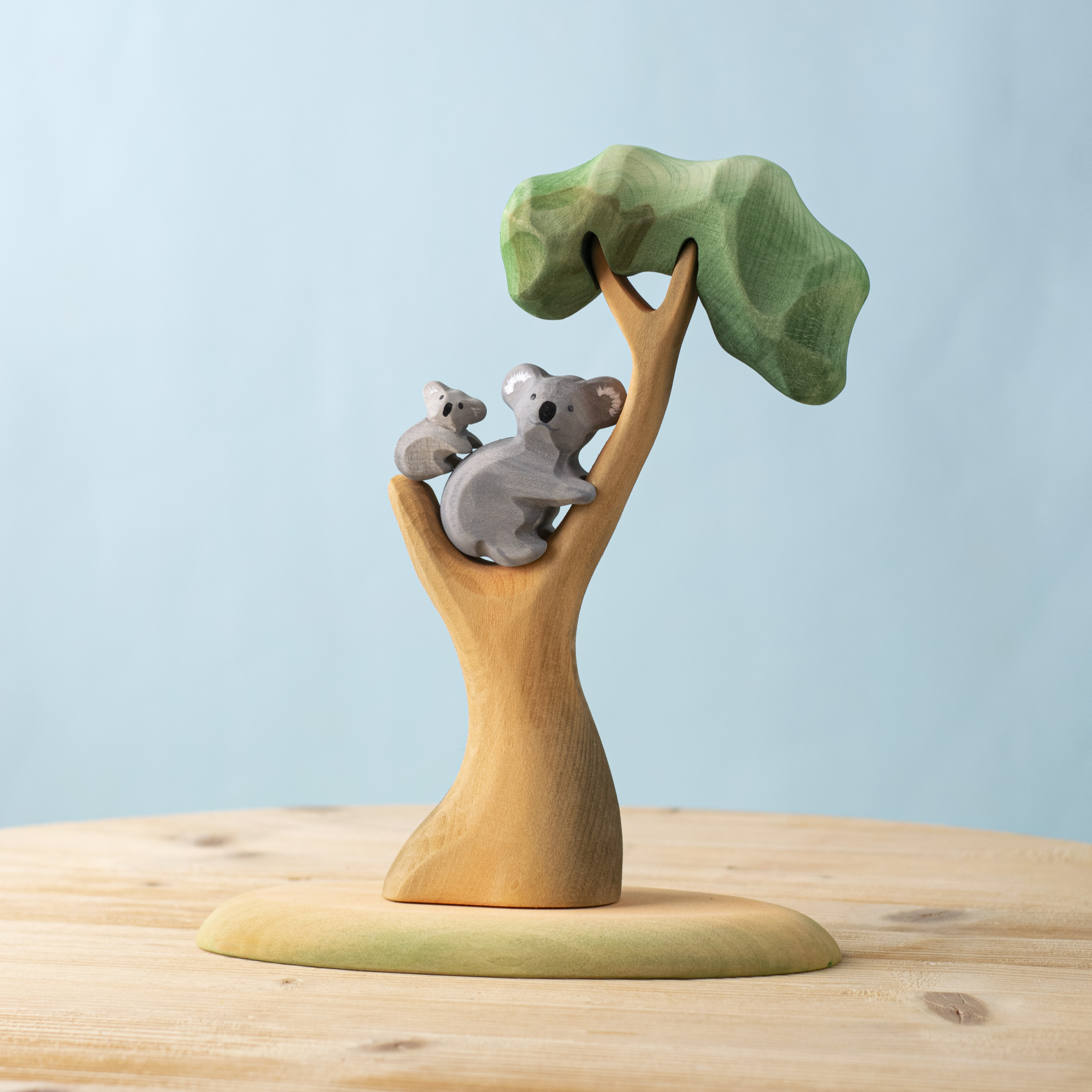 Handmade Koala Bears with Eucalyptus Set – Montessori-Inspired
