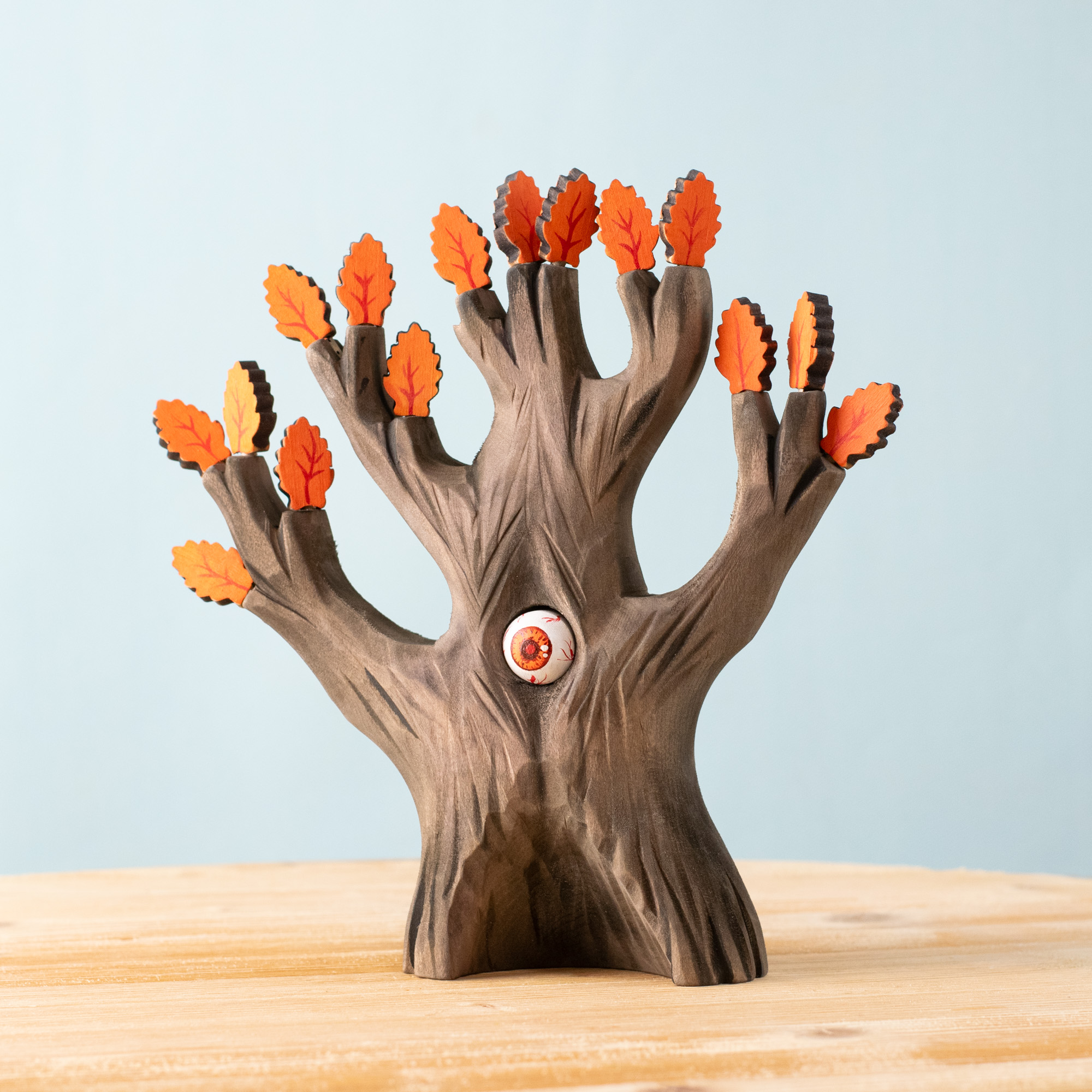 【12/10までの出品】新品　Bumbu Toys モミの木(大) Watching Oak Orange – Wooden Autumn Tree | Bumbu Toys
