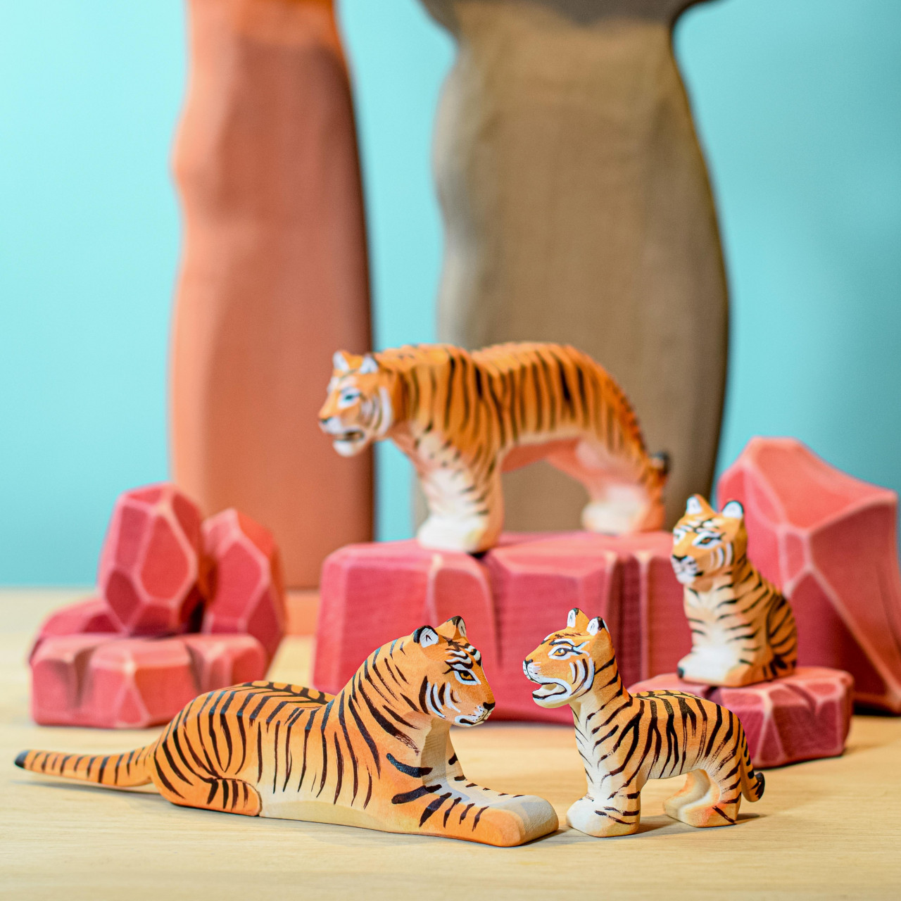 Baobab Tall Wooden Tree Figure | BumbuToys' African Savannah Series