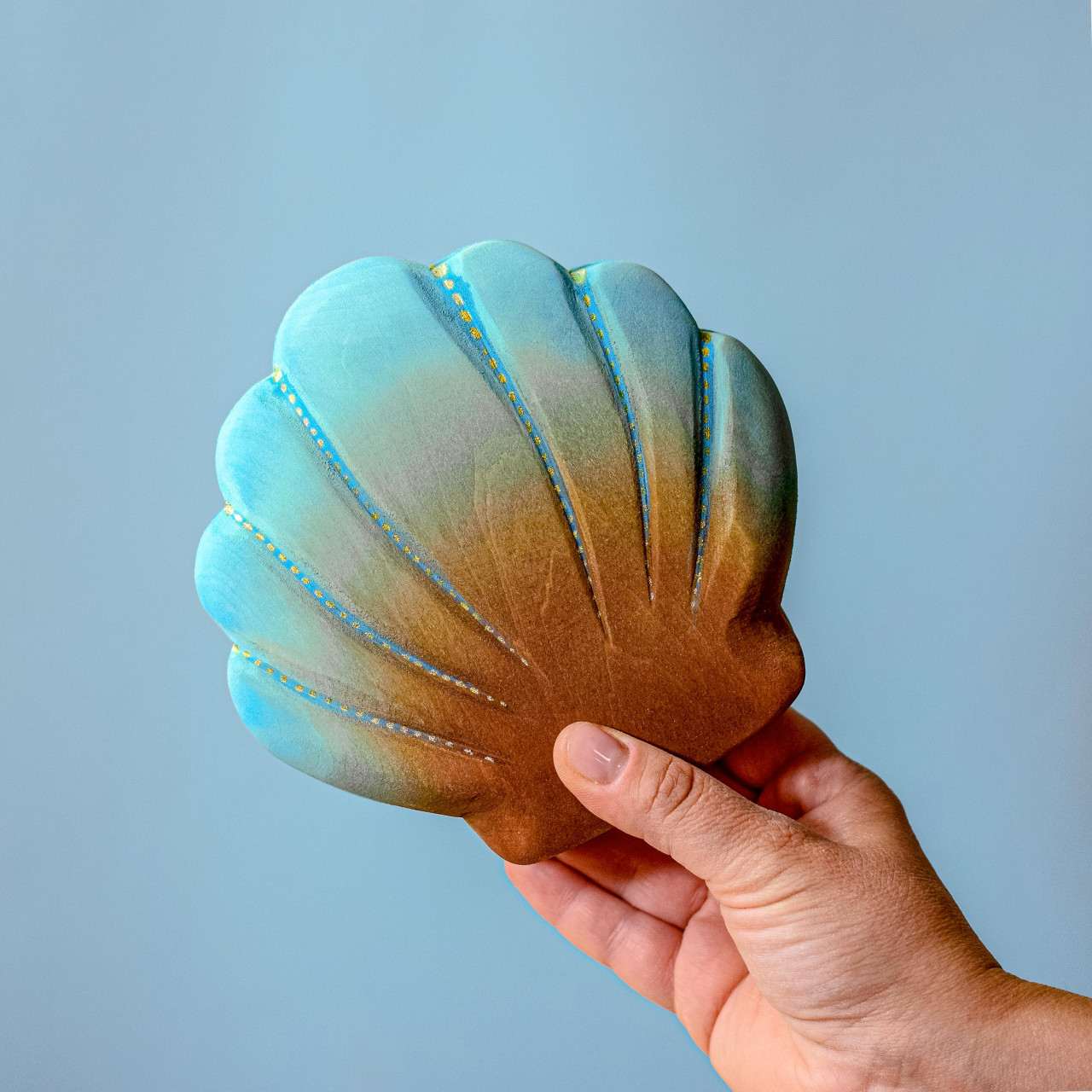 Big Shell with Pearl Wooden Toy | Eco-Friendly, Artisanal Sea