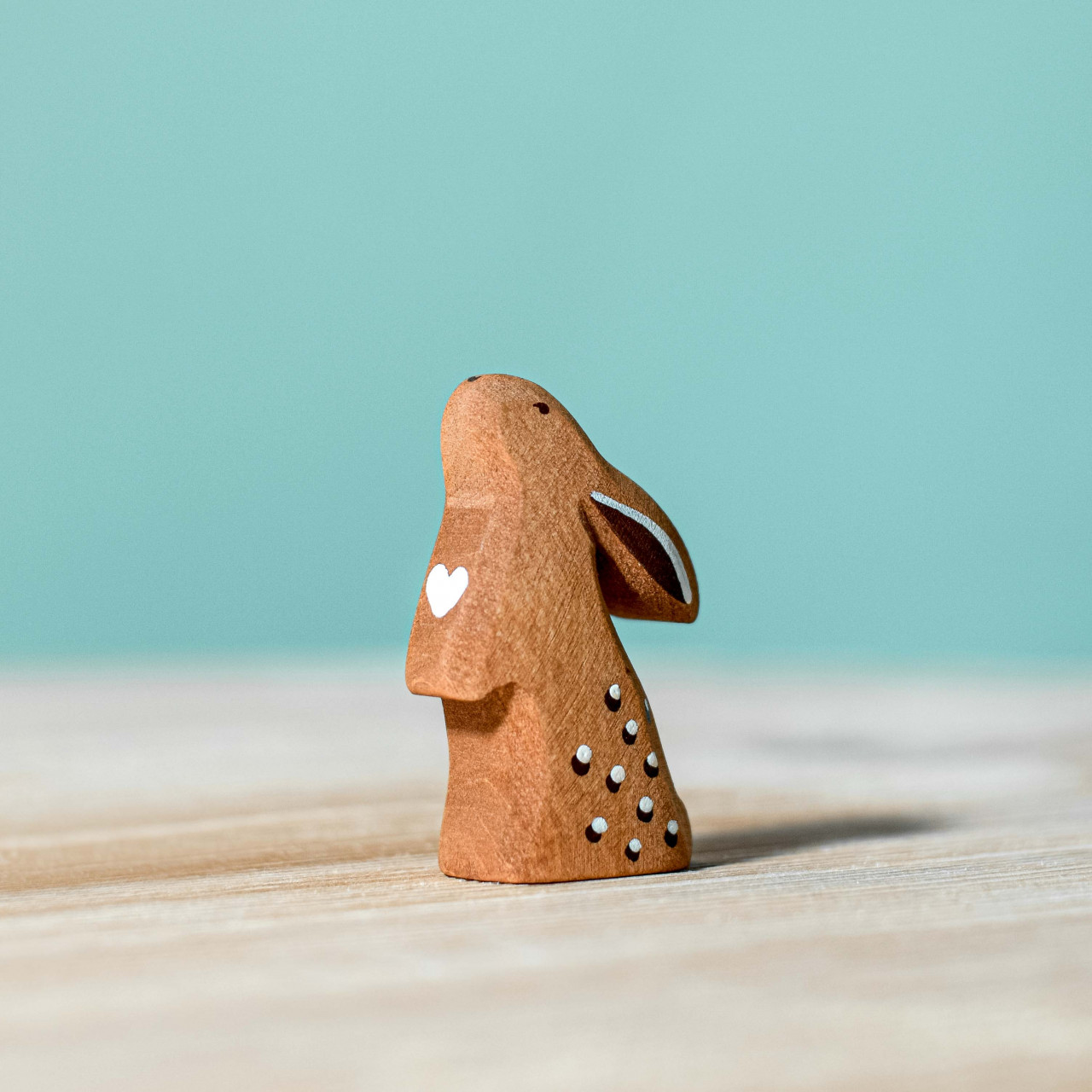 Curious Rabbit Wooden Toy | BumbuToys' Playful Wildlife Series