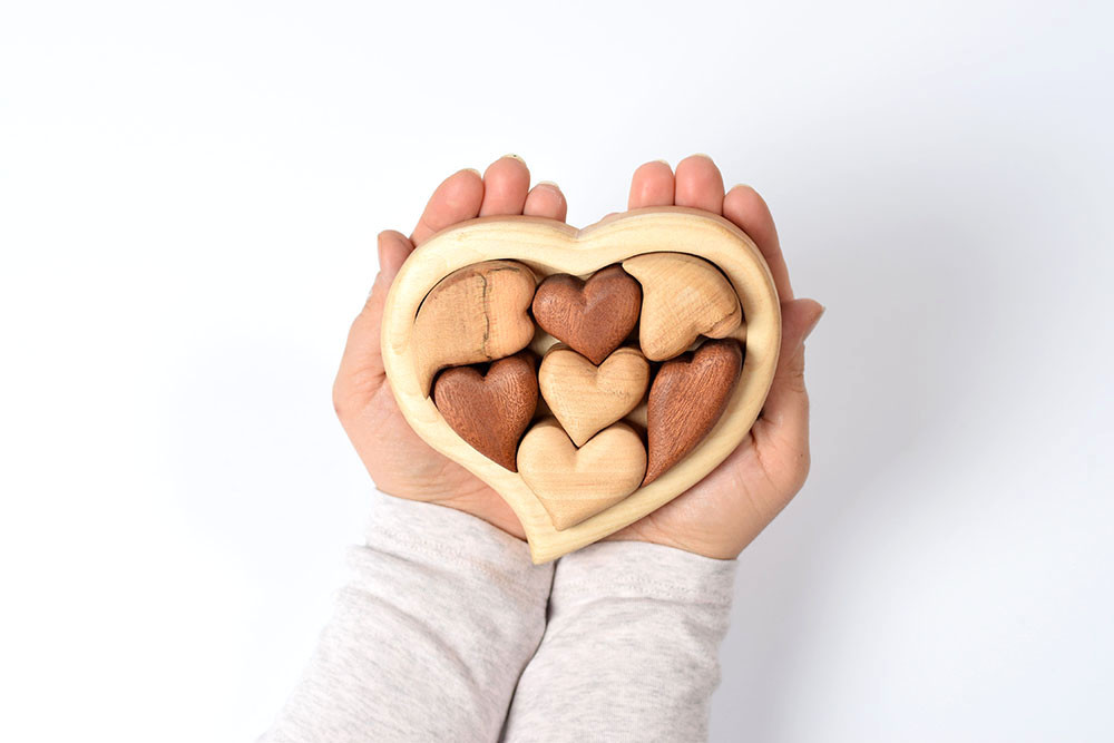 IÉNA HI-CORAZON BK WOOD PUZZLE BANGLE IÉNA HI-CORAZON BK WOOD PUZZLE BANGLE IÉNA HI-CORAZON BK