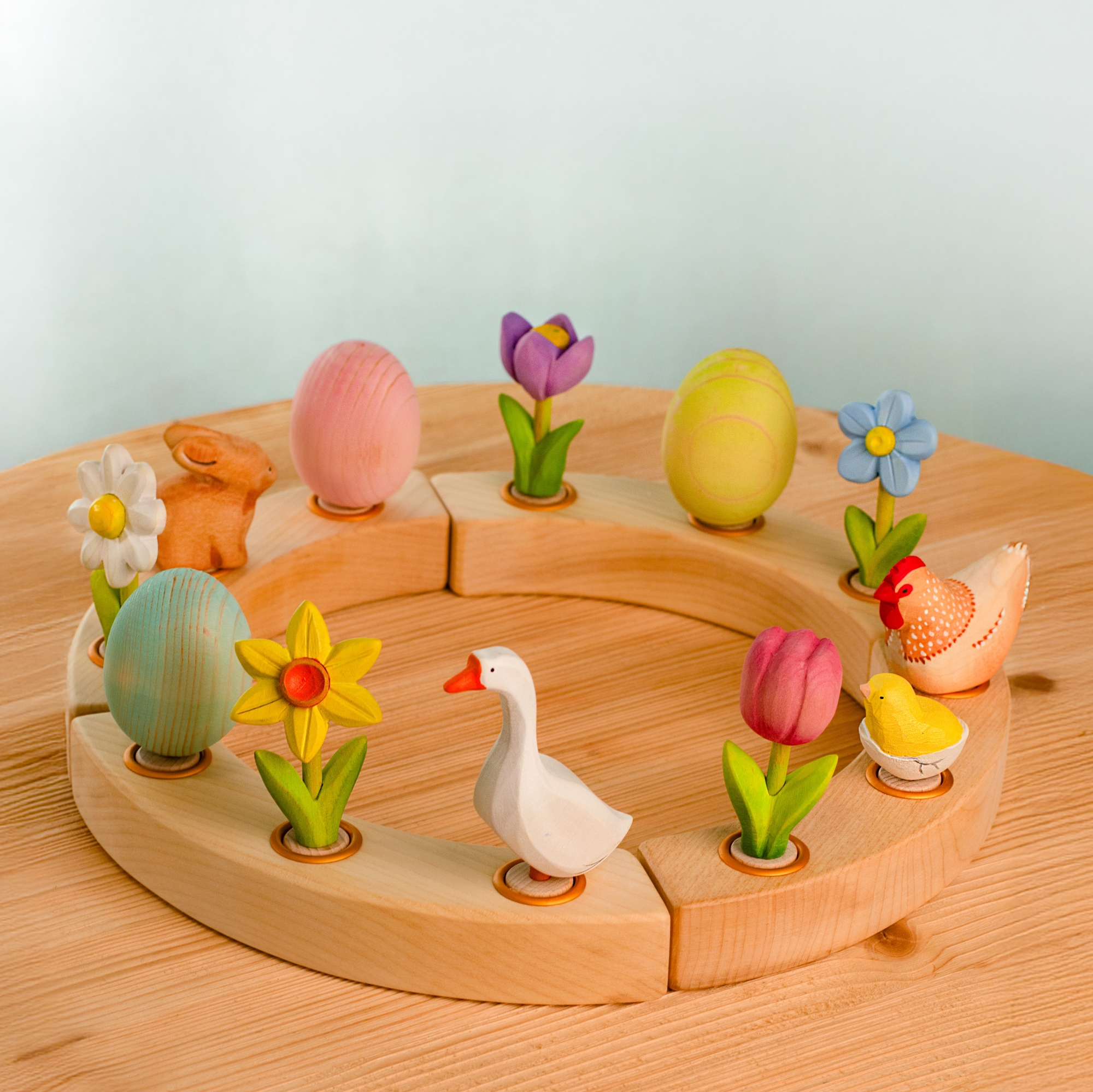 Wooden Toy Tulip | Waldorf Spring Decor | BumbuToys