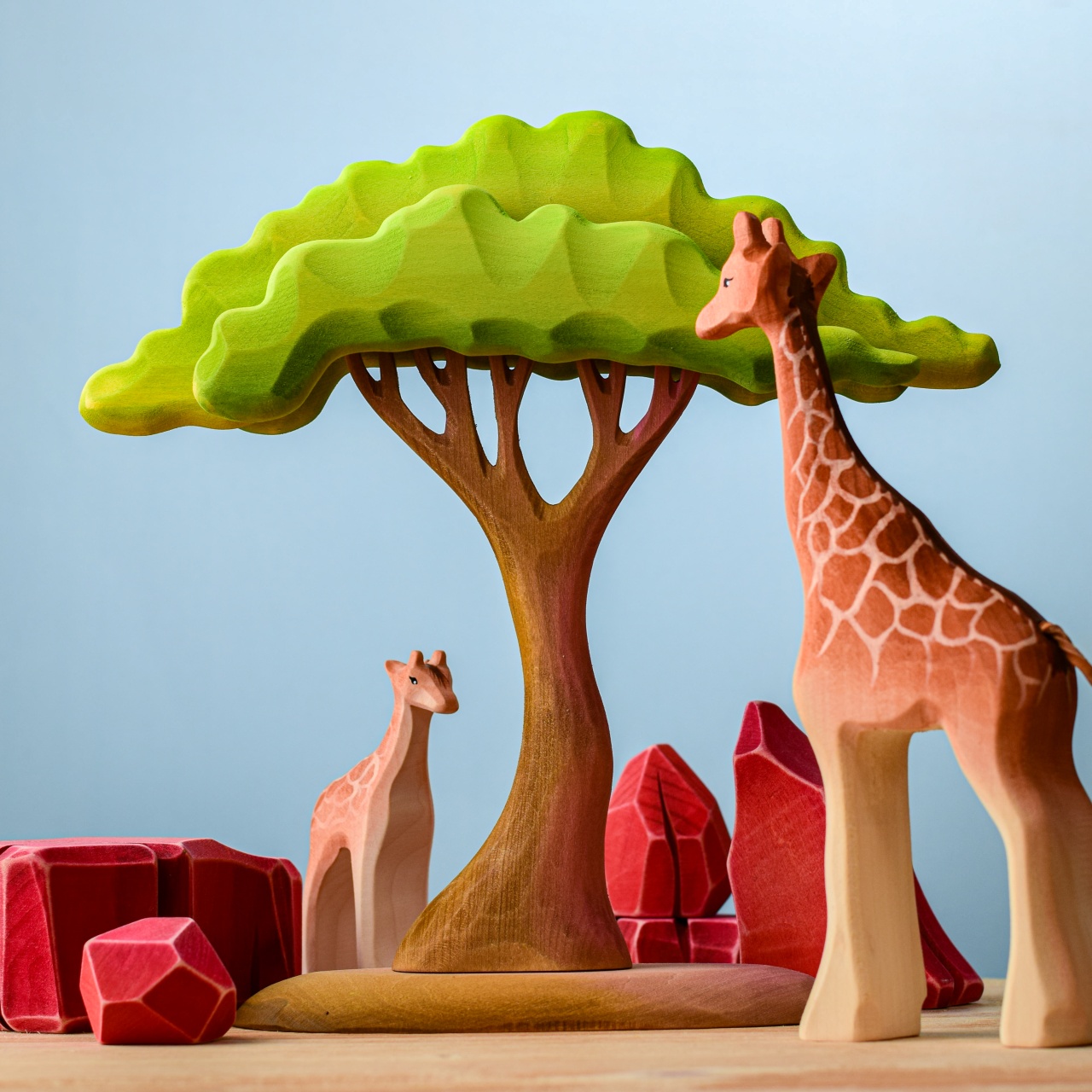 Large Acacia Tree Wooden Toy - Montessori & Waldorf Inspired Play ...