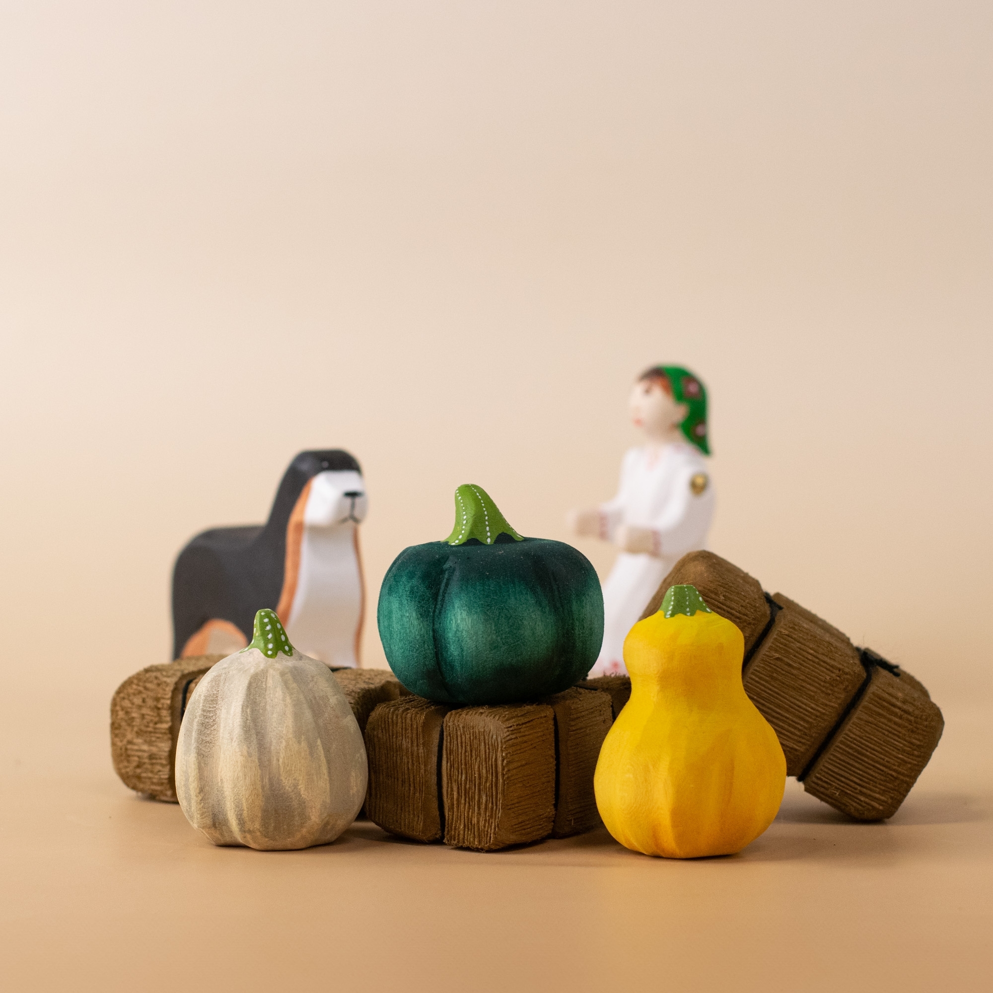 Pumpkin Patch Set – Wooden Autumn Toy | Bumbu Toys