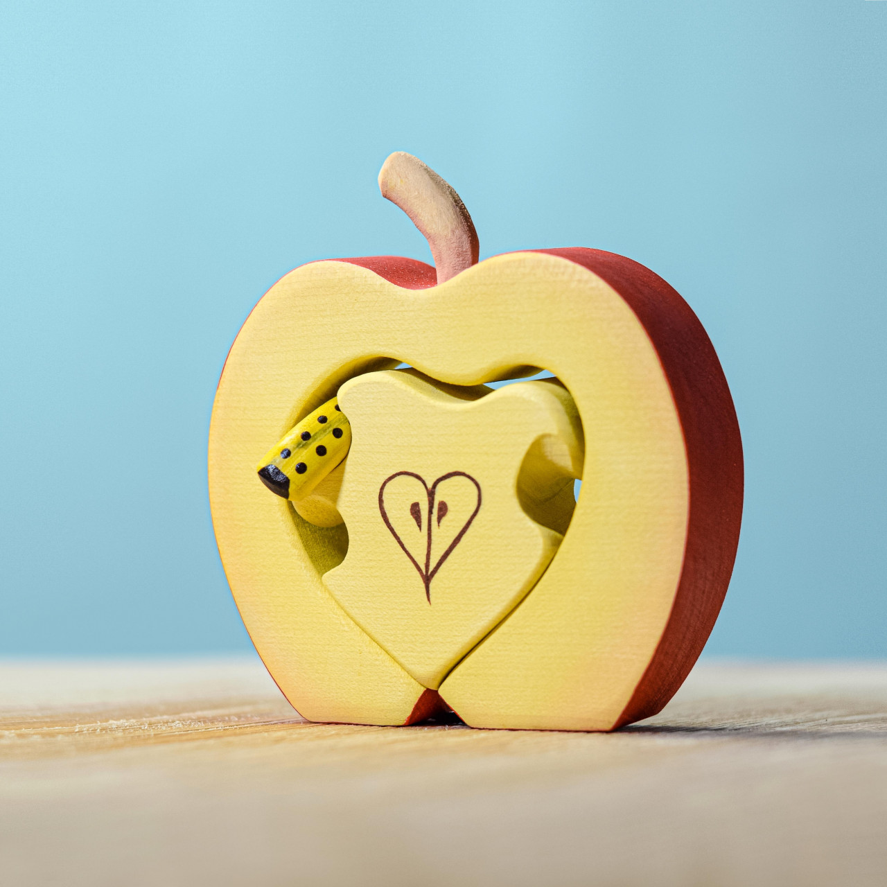 Apple with Worm