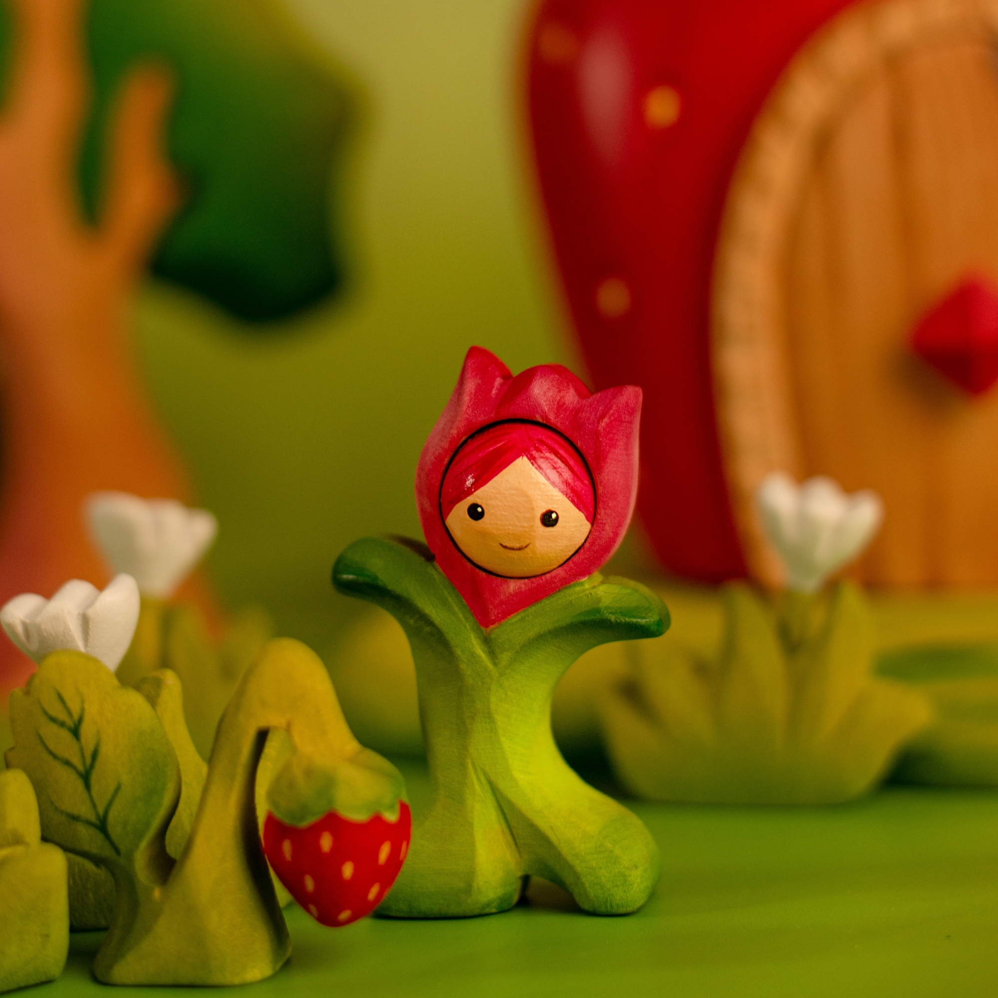 Flower Child Tulip | Wooden Spring Nature Toy | BumbuToys