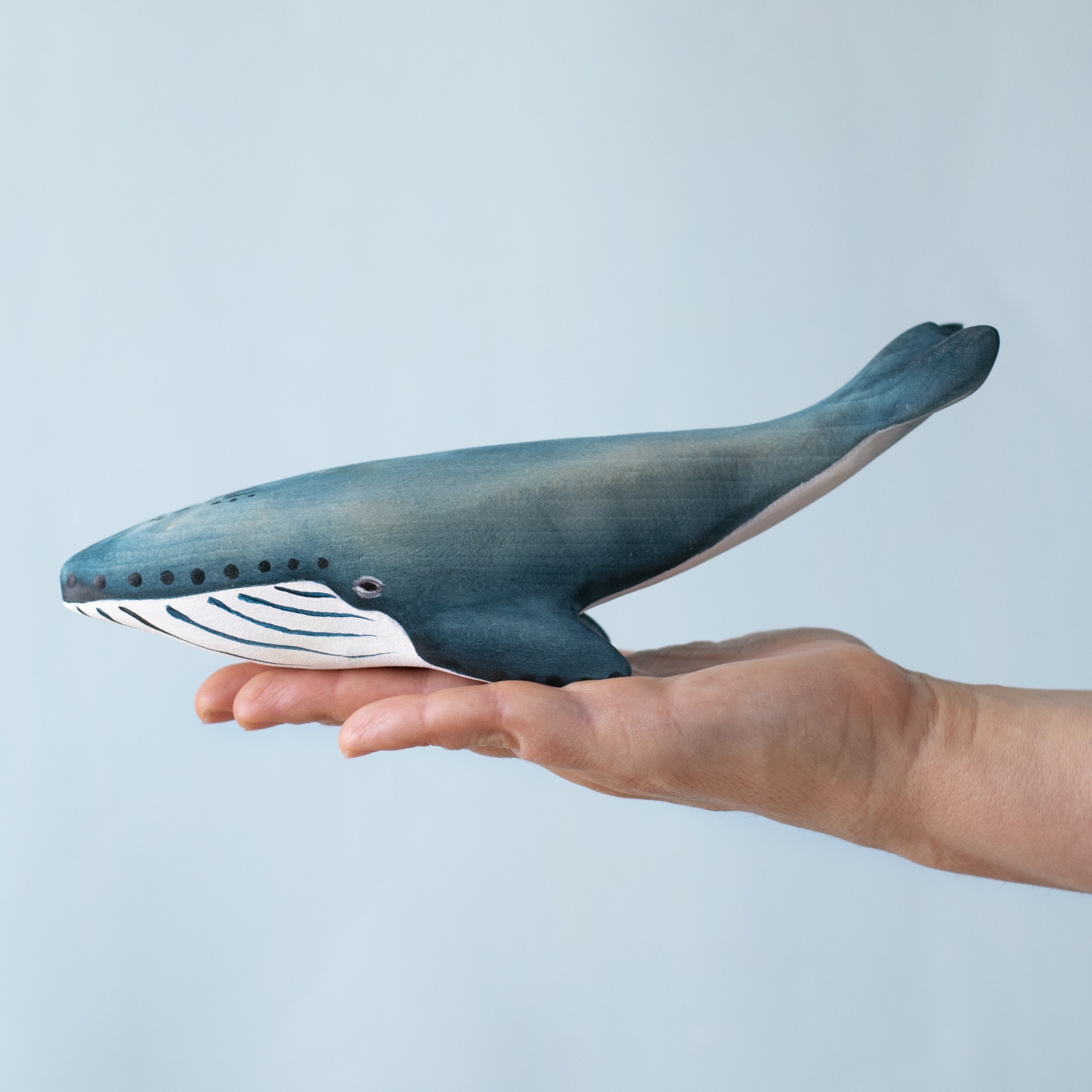 Blue Whale Set – Handmade Wooden Ocean Toys | Bumbu Toys