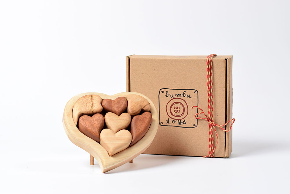 IÉNA HI-CORAZON BK WOOD PUZZLE BANGLE Hi-CORAZON BK WOOD PUZZLE BANGLE ウッドバングル IÉNA HI-CORAZON BK