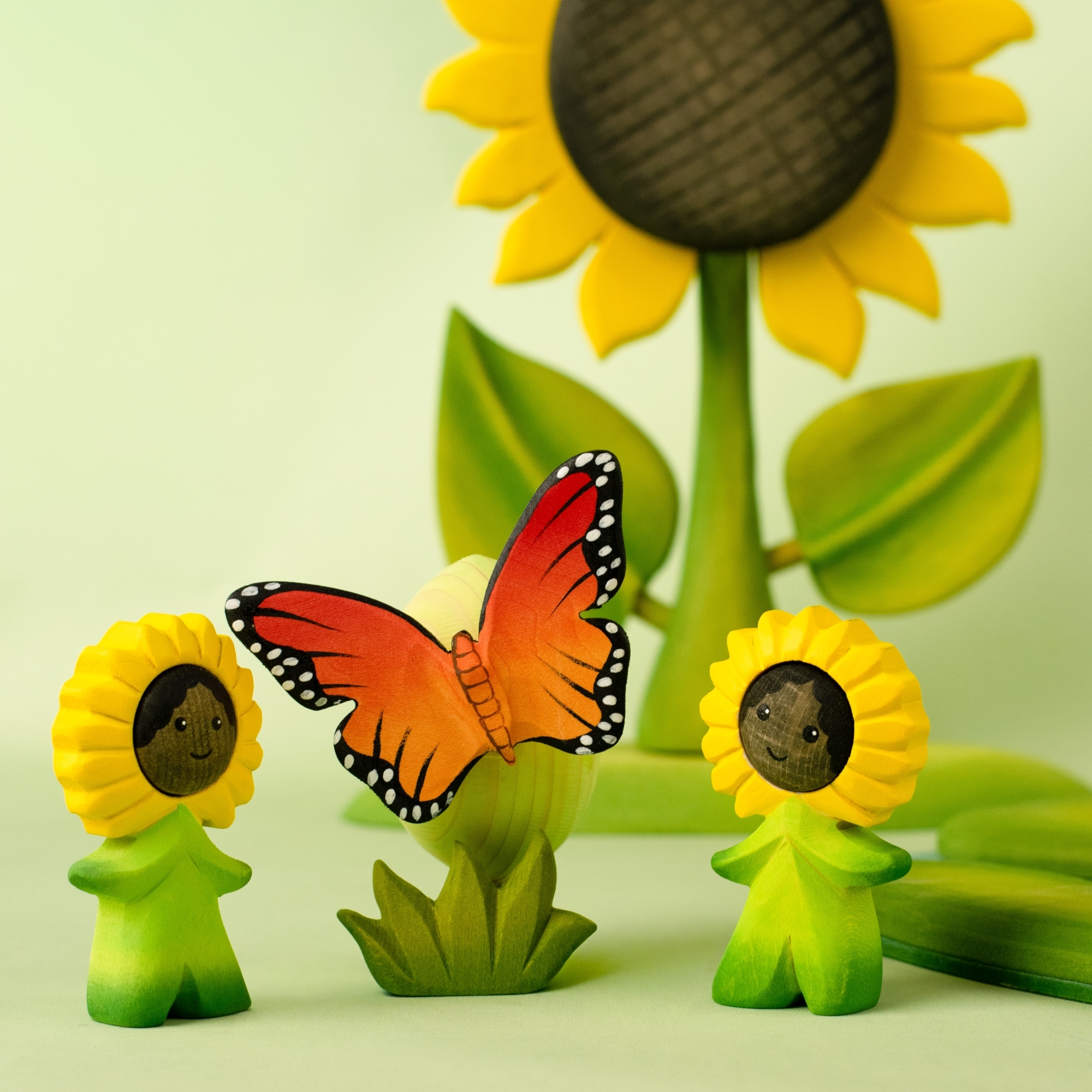 Hand-Carved Wooden Butterfly Toy | Eco-Friendly & Non-Toxic | BumbuToys