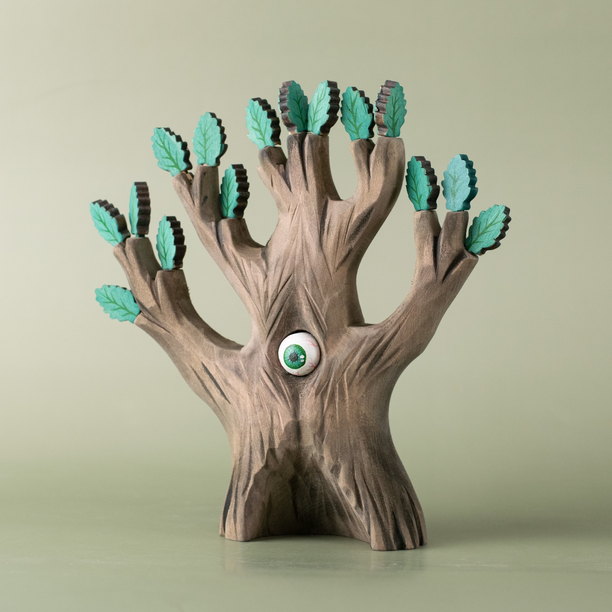 Watching Oak Green – Wooden Toy Tree | Bumbu Toys