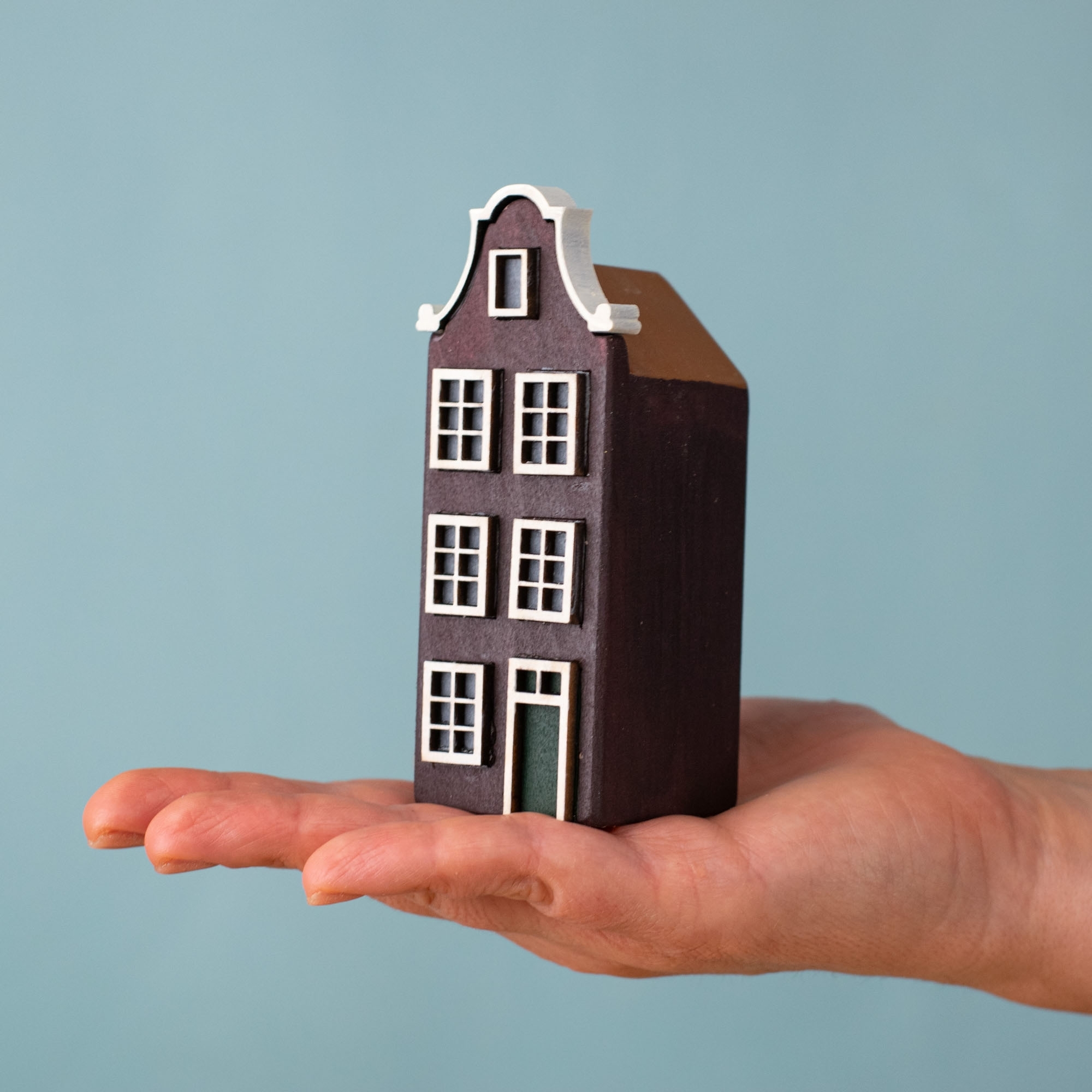 Amsterdam House – Wooden Canal House Miniature | Bumbu Toys